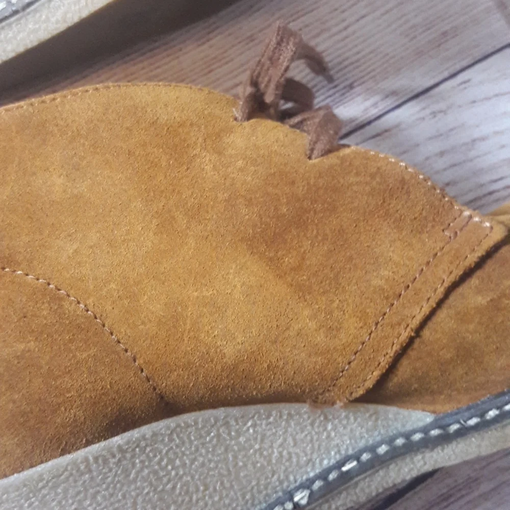 J. Crew made in Italy suede wedge booties size 7